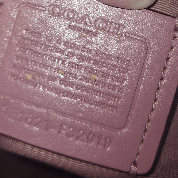 COACH GUC SMALL RETIRED BLUSH PINK SIERRA DOMED SATCHEL CROSSBODY BAG - Picture 10 of 10